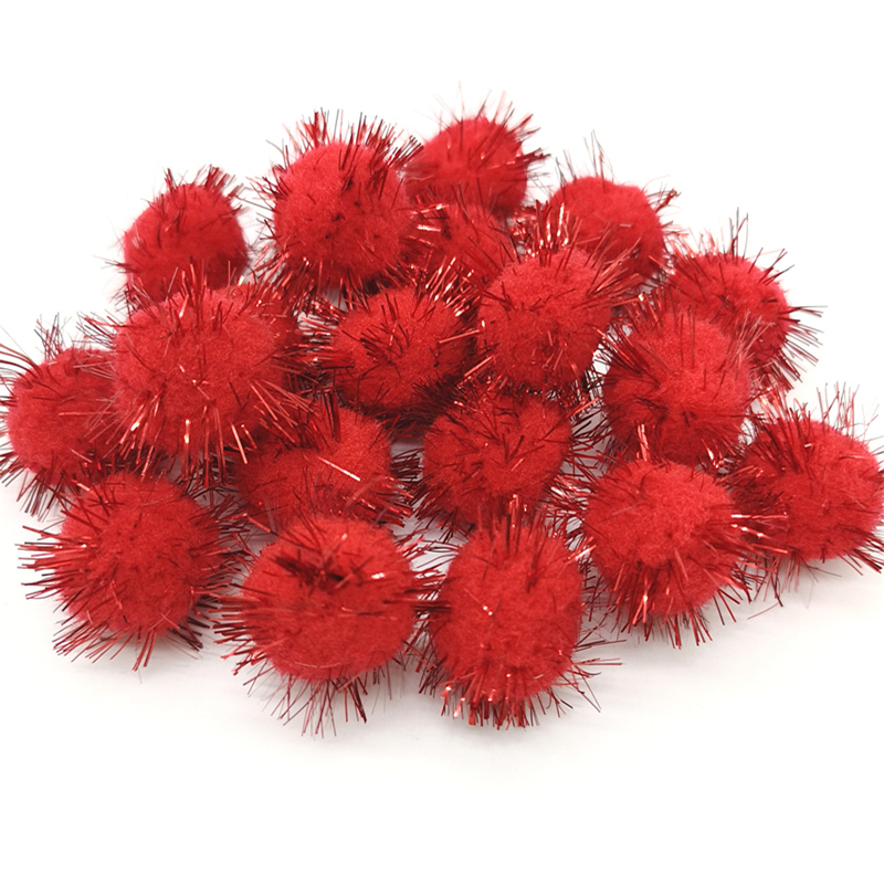 15 mm 25 mm Pompoms colorés pour poupées vêtements matériaux faits à la main