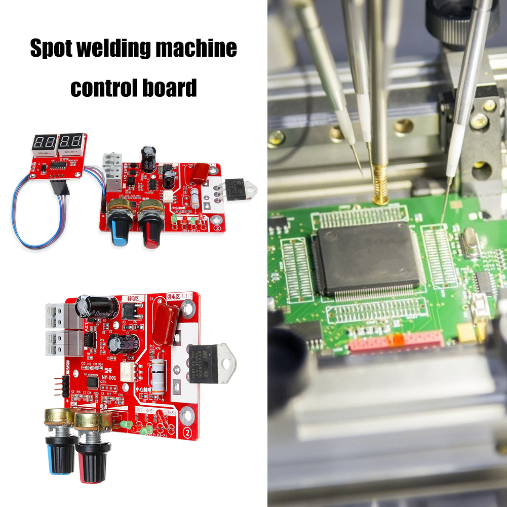 40/100A Digital Spot Welder Mini Welding Machine Tool Time Current Control Transformer Controller Board Timing Svetsutrustning
