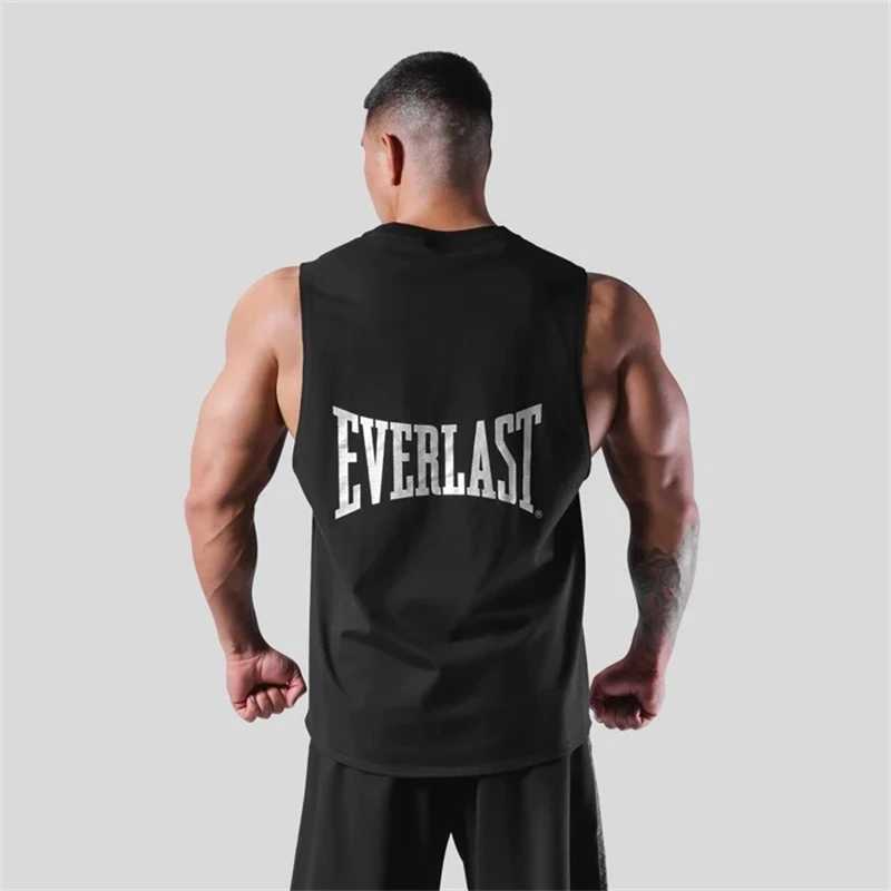 T-shirts voor heren LYFT Jointly GYM Heren Zomer Gym Katoenen tanktop Mouwloos shirt Fitnesskleding Hardlooptanktop Sweatshirt J240330