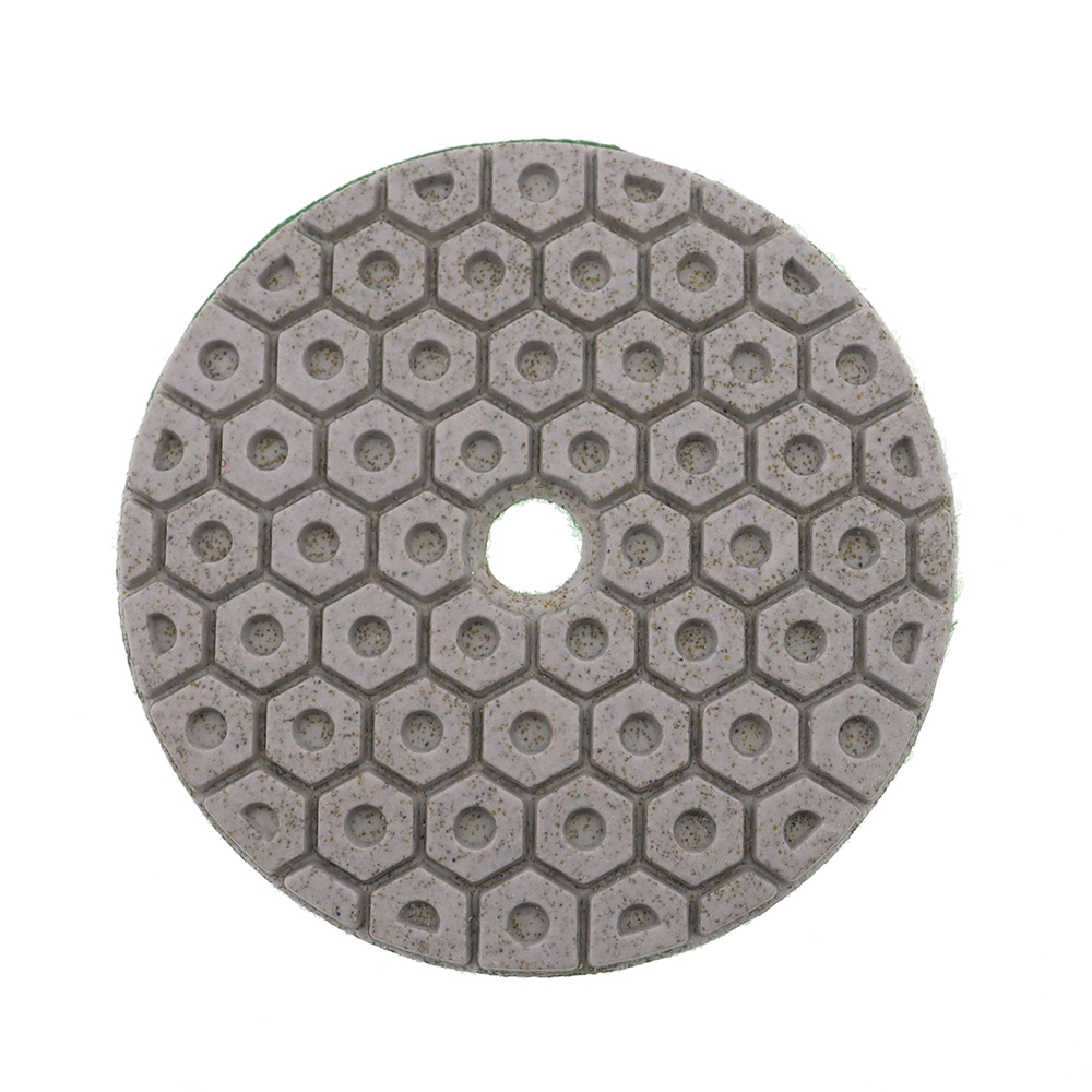 7шт/сет супер 4 -дюймовые полировочные колодки с бриллиантами влажная 100 -миллиметровая полировочная площадка для гранитных мраморных каменных бетонных дисков.