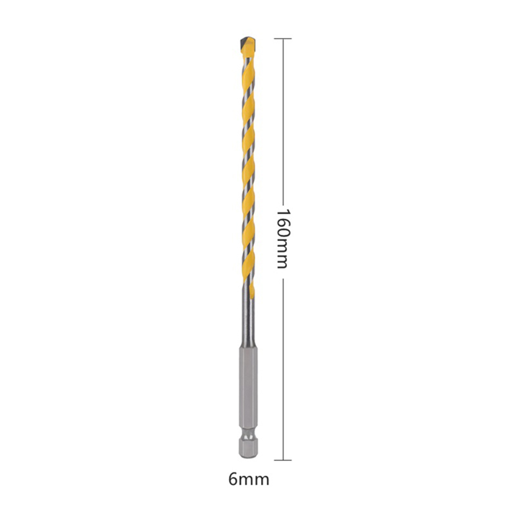 Drill Bit 5/6/8/10/12mm Tungsten Carbide For Masonary Concrete Brick Stone 160mm Hex Shank Power Tools Workshop Equipment