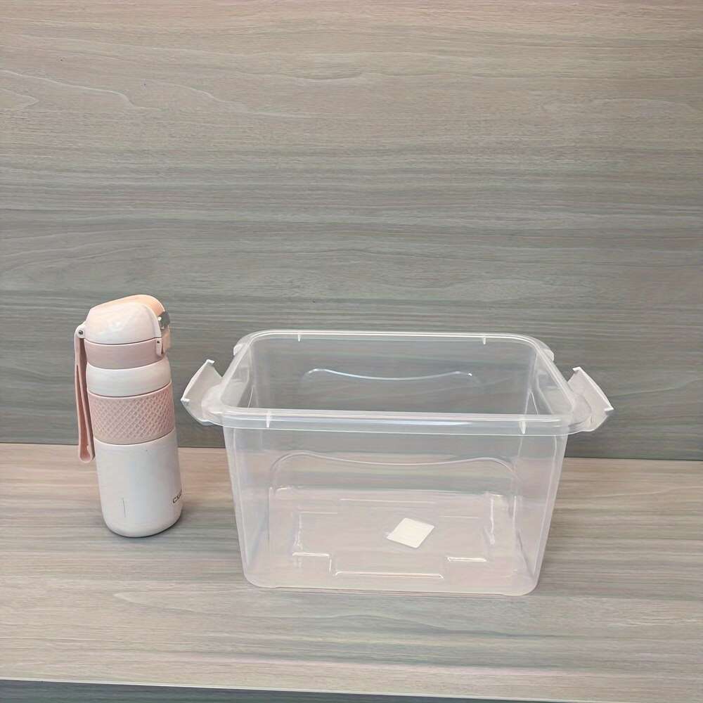 Boîte de 6 pièces avec couvercle, panier à outils en plastique pour articles divers, conteneurs de jouets, livres, vêtements, organisateur de rangement domestique pour placard, armoire, chambre à coucher, salle de bain, bureau