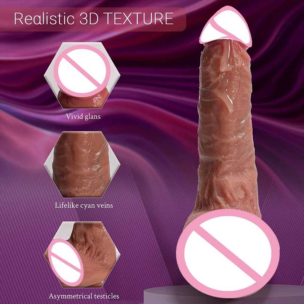 Nxy dildos dongs silikon realistiska flexibel anal dildo med stark suction cup livliknande falska penisbollar g spot sex leksaker för kvinnor 240330