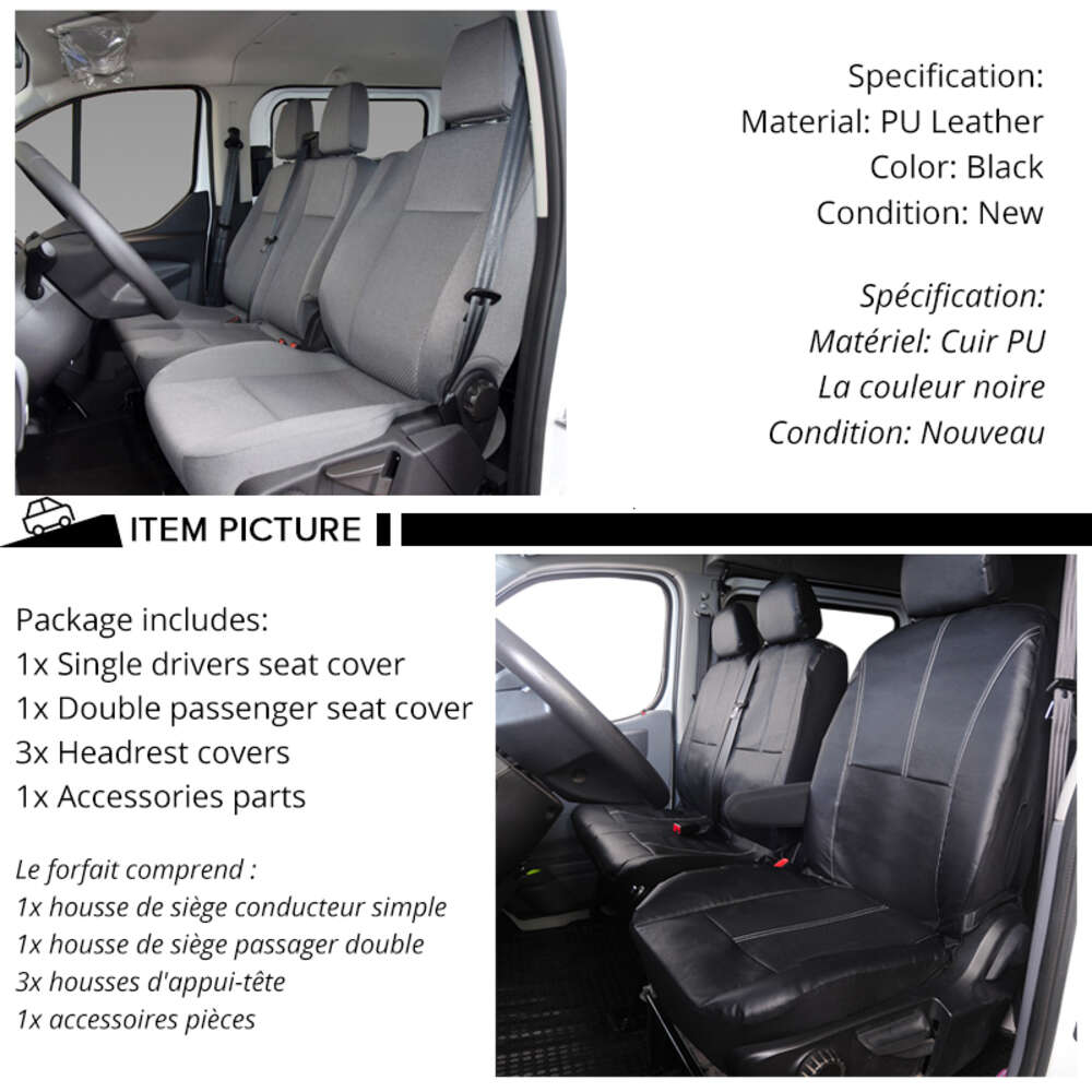 Upgrade PU lederen hoes Hoge kwaliteit covers Auto-interieur Geschikt dubbele voorstoelen en 2+1 achterbank voor Mitsubishi