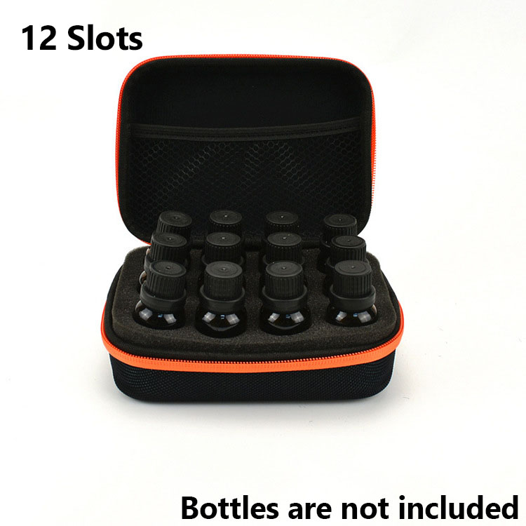 7-60 Slots Essential Oil Bags Portable 5/10/15ML Perfume Oil Essential Oil Box Travel Carrying Holder Nail Polish Storage Bag