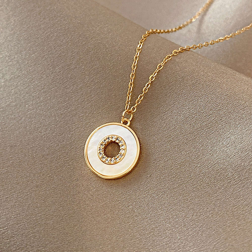 Classic Gold Color Stainless Steel for Women Jewelry Limited Pearl Beads Heart Pendant Necklace Birthday Gift