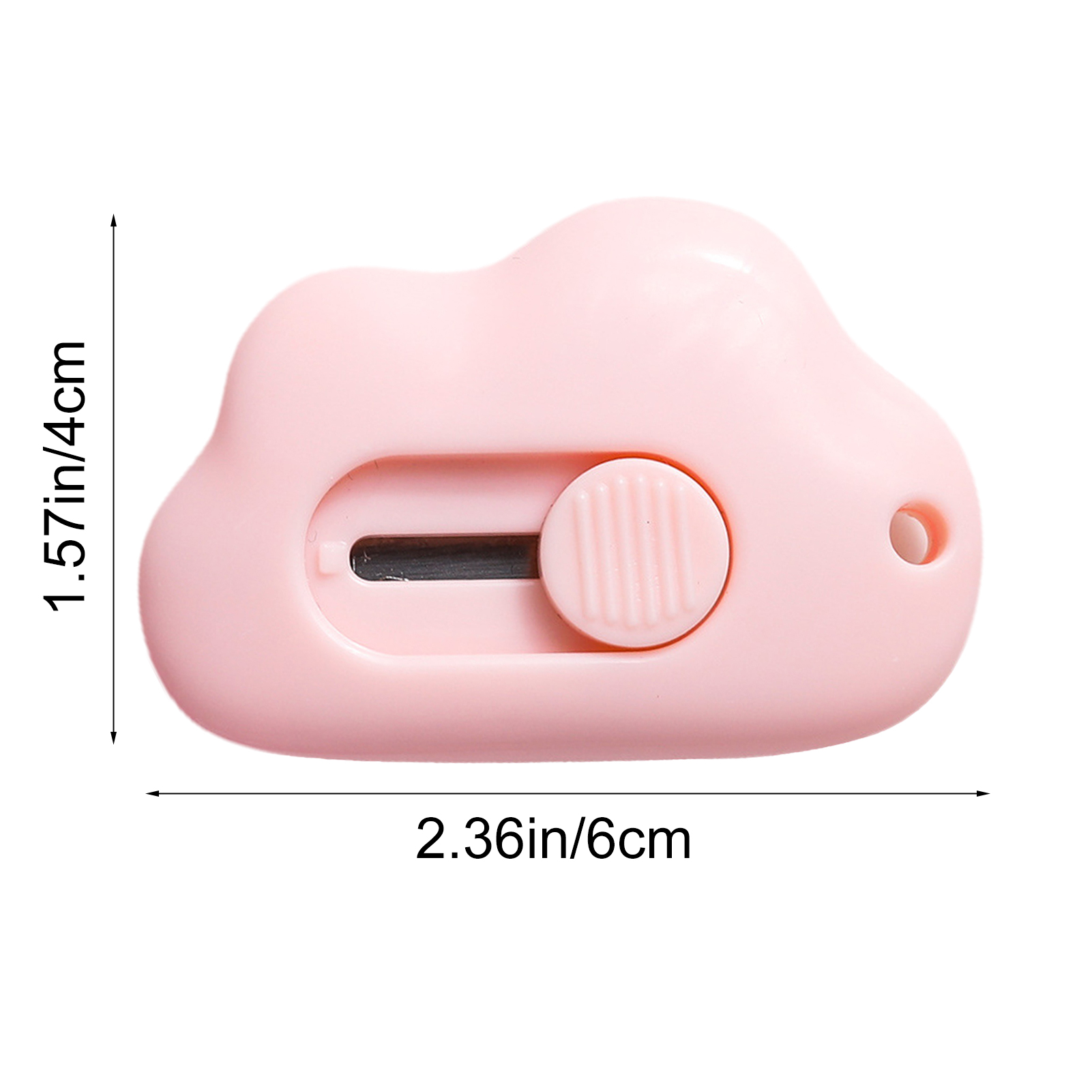 Mini Utility Box Cutter Cloud Shaped Cute Portable Drivable Letter Opener Paper Envelope Slitter med nyckelkedjehål