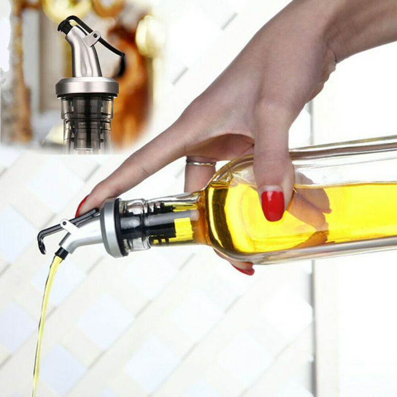Olive Oil Sprayer Drip Wine Pourers Liquor Dispenser Leak-proof Nozzle ABS Lock Plug Boat Bottle Stopper Kitchen Bar BBQ Tool