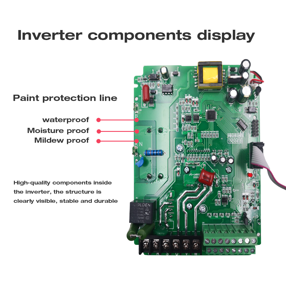 VFD Inverter VFD 1,5 kW/2,2 kW Frekvensinverterare ZW-CT1 3P 220V 380V utgångsfrekvensomvandlare Variabel frekvensdrivning