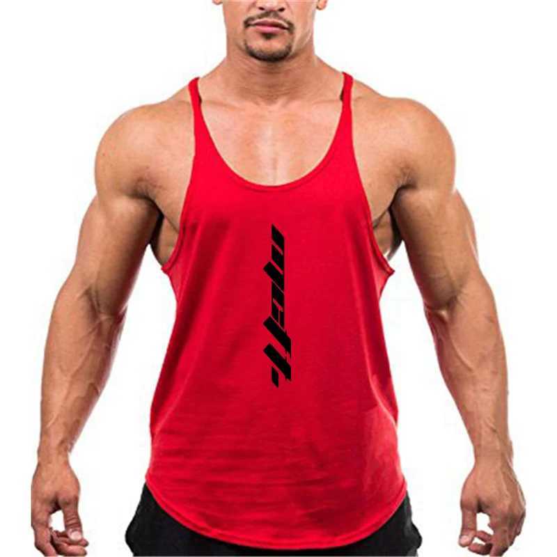 T-shirts pour hommes Vêtements de sport pour hommes Débardeurs pour bodybuilders Entraînement Fitness T-shirt sans manches Coton Muscle Vest Running Casual Sports T-shirts 240319