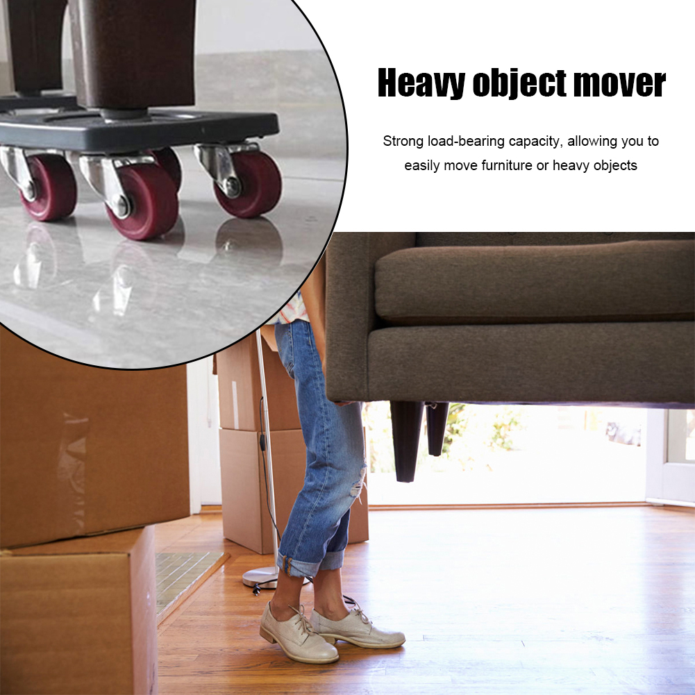 6pcs 360 Degree Professional Furniture Mover Tool Set Heavy Stuffs Transport Lifter Mover Roller for Bed Chair