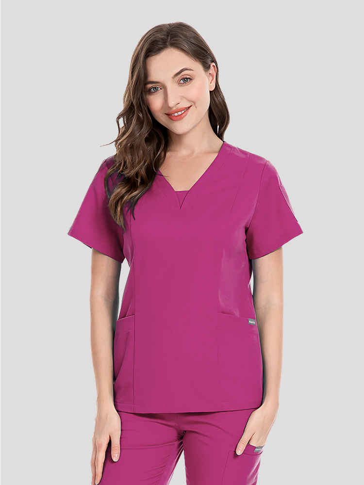 Slim Fit Women Scrubs sätter sjuksköterska Tillbehör Medicinsk enhetlig sjukhus Dental Clinical Workwear Kläder Kirurgiska övergripande kostymer