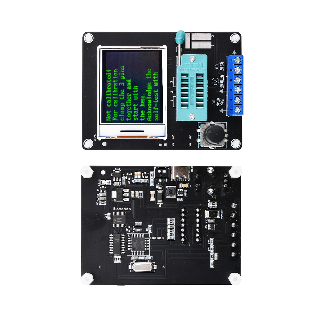 LCR-T4 Type-C GM328A Transistor Tester Tester Diode емкости ESR напряжение частоты измерителя PWM квадратный сигнал генератор сигналов