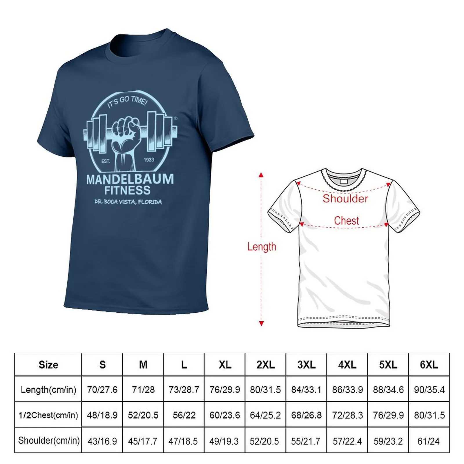 T-shirts pour hommes Mandelbaum Fitness Gym Shirts DARK - Del Boca Vista T-Shirts hauts Floride - T-shirts personnalisés pour hommes J240330
