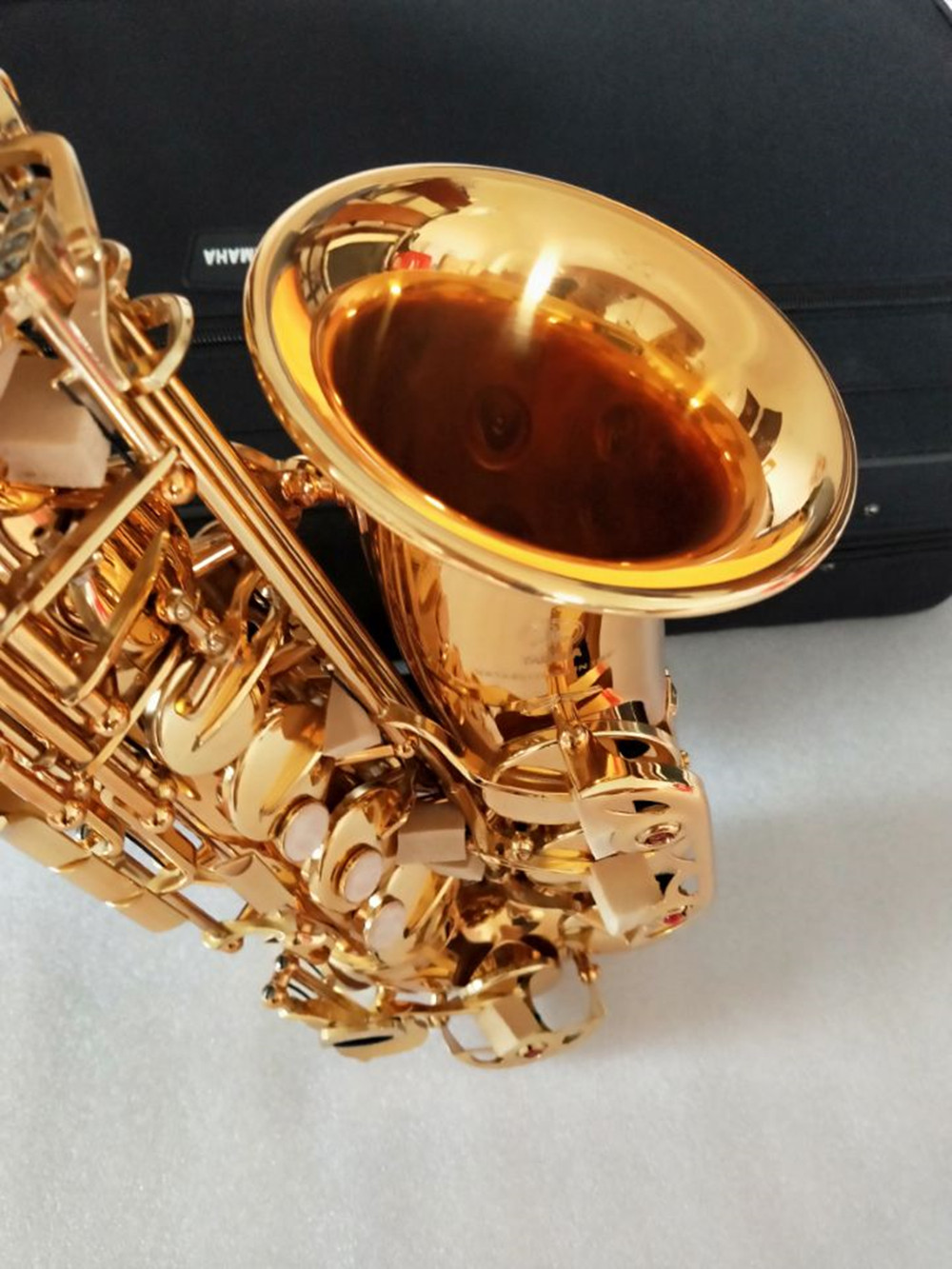 NEW Alto Saxophone YAS-62 Gold Key Super Professional High Quality Gold Sax Mouthpiece.case 