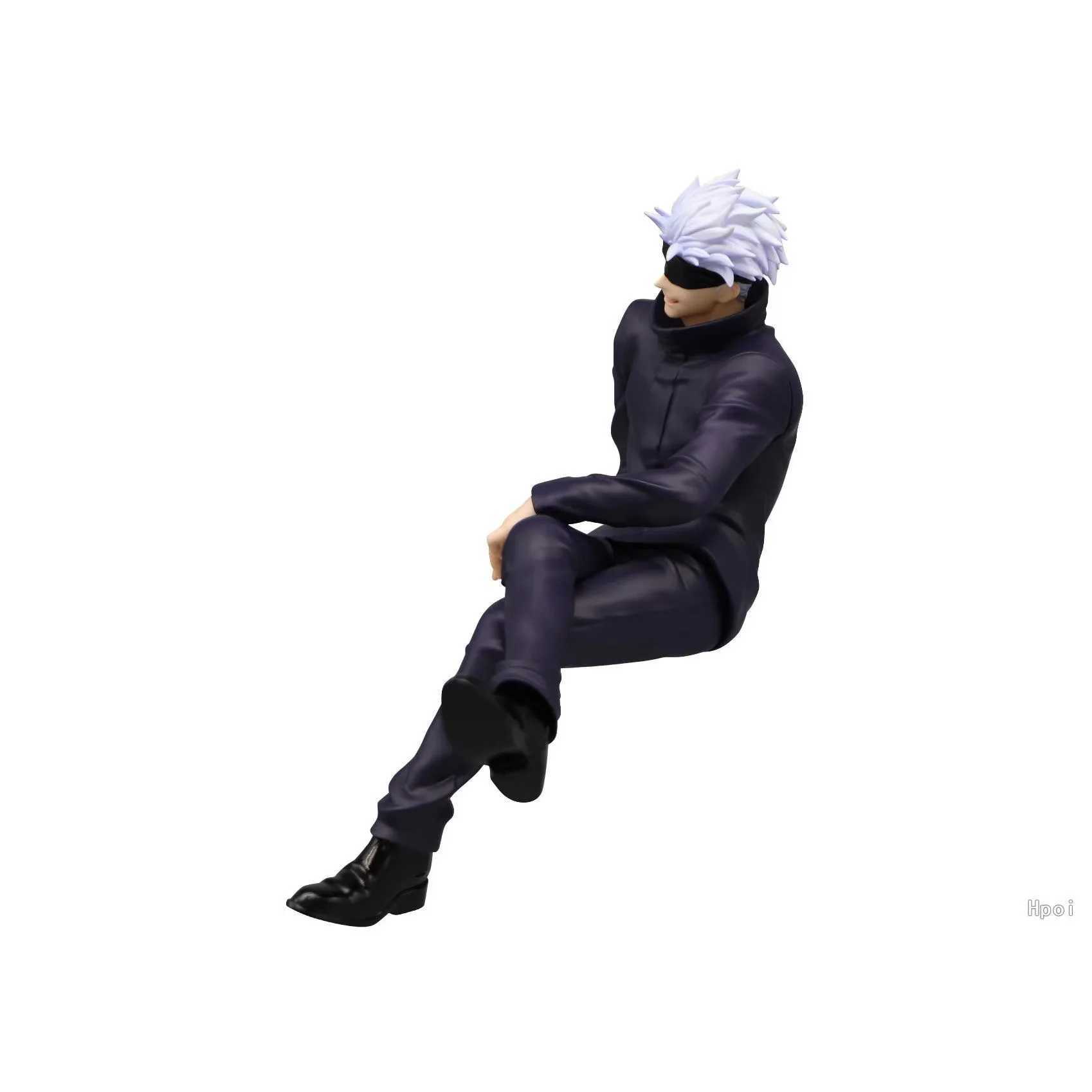 Anime Manga 10 cm Anime Actiefiguren Jujutsu Kaisen Satoru Gojo Zithouding PVC Collectible Model Pop Kinderen Speelgoed Geschenken Verjaardagscadeau 24329