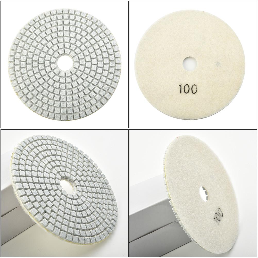 5 Zoll 125 mm Diamantpolierkissen trocken/nasse flexible Schleifscheiben für Granit -Marmorsteinpolieren Schleifen Schleifwerkzeug