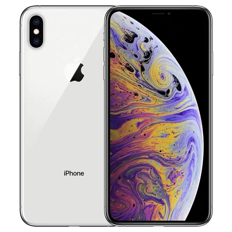 원래 잠금 해제 된 Apple iPhone XS Max 4G LTE 휴대 전화 사용 6.5 