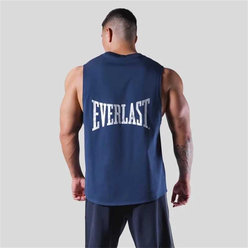 T-shirts voor heren LYFT Jointly GYM Heren Zomer Gym Katoenen tanktop Mouwloos shirt Fitnesskleding Hardlooptanktop Sweatshirt J240330