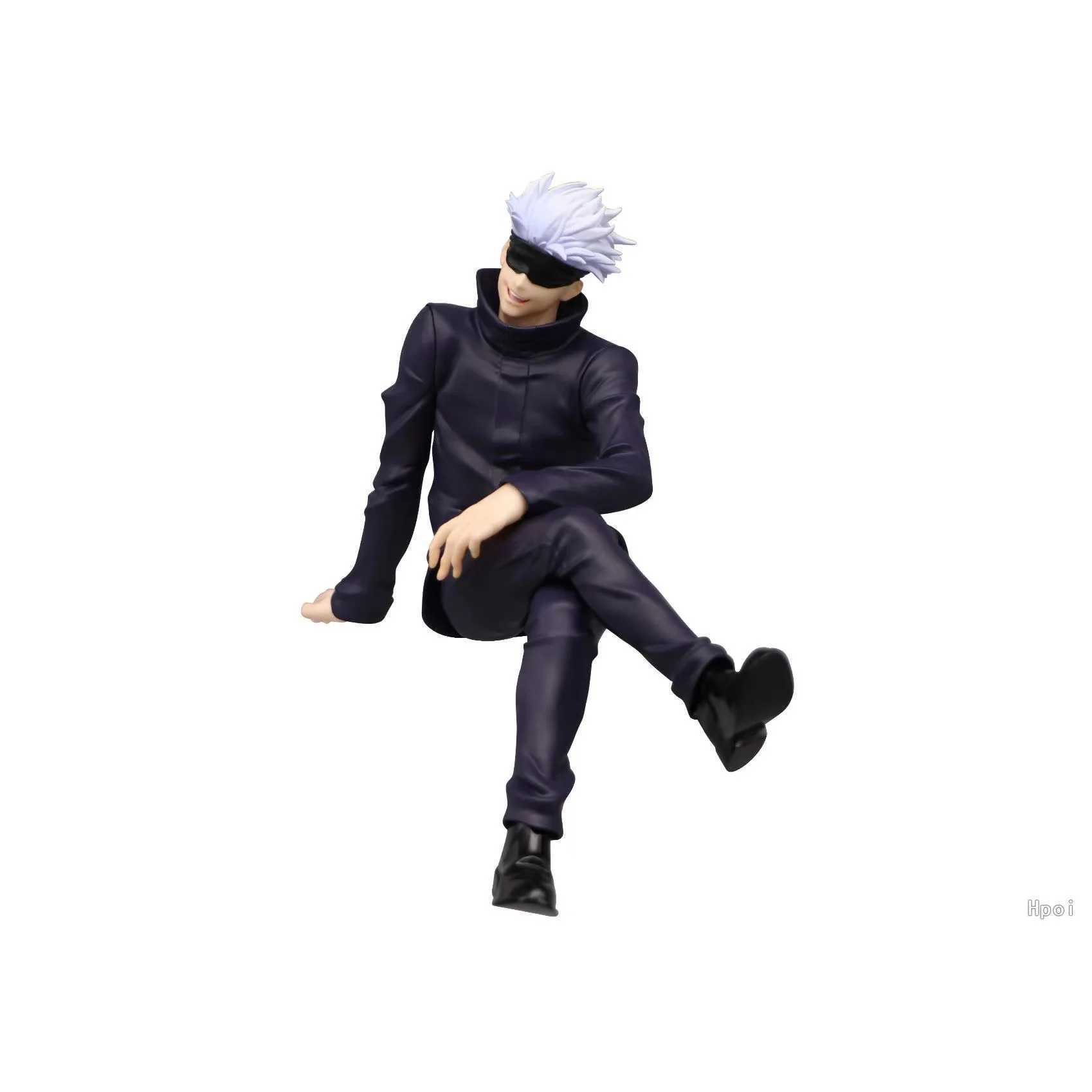 Anime Manga 10 cm Anime Actiefiguren Jujutsu Kaisen Satoru Gojo Zithouding PVC Collectible Model Pop Kinderen Speelgoed Geschenken Verjaardagscadeau 24329