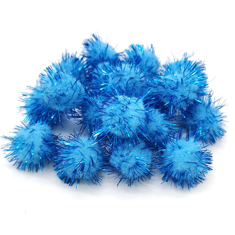 15 mm 25 mm Pompoms colorés pour poupées vêtements matériaux faits à la main