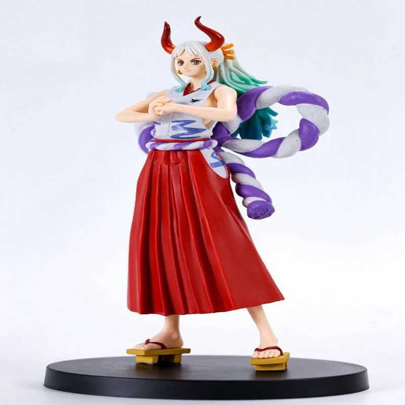 Anime mangá 19cm anime uma peça yamato kozuki hiyori figura brinquedos figuras manga estatueta coleção modelo boneca presente 24329