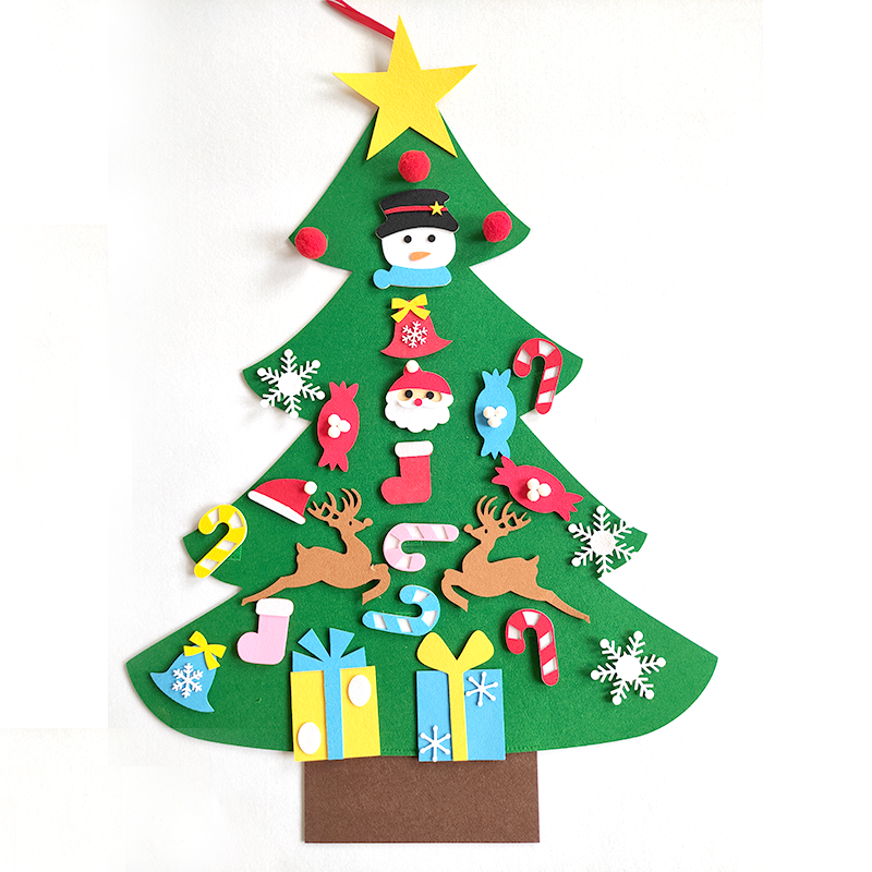 Fai da te Feel Christmas Tree Merry Christmas Decorations for Home 2022 Ornamenti natalizi Noel Navidad Xmas Gifts New Year 2023