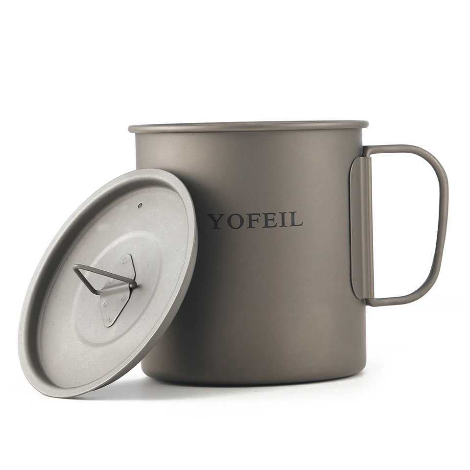 Camp Kitchen Yofeil utensilios de cocina para acampar sartén ultraligera de titanio tazón taza juego de cocina para acampar al aire libre vajilla de picnic para senderismo de alta calidad 240329