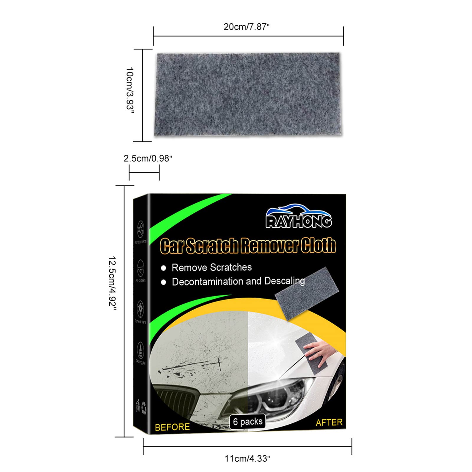 auto -reiniging doeken nano sparkle doek automotive residuen water vlekken remover auto voertuig reiniging wasgereedschap