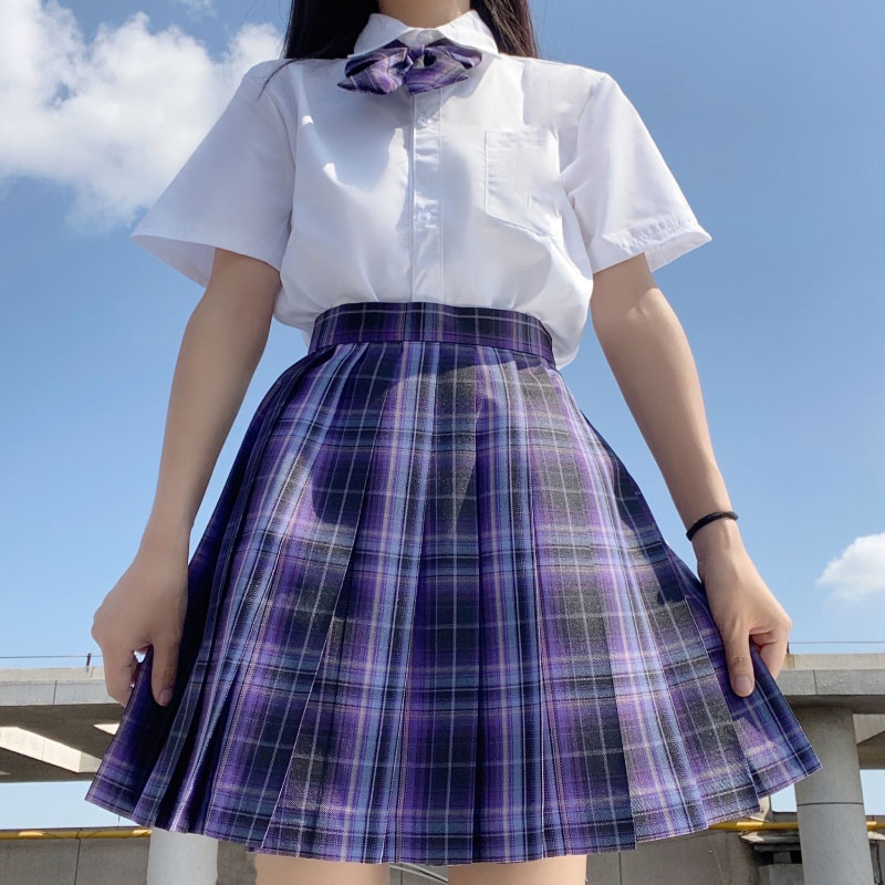 Scala da ragazza della scuola femminile jk uniforme corea giapponese jk plaid gonna set vestiti anime uniformi sexy la gonna scolastica scolastica