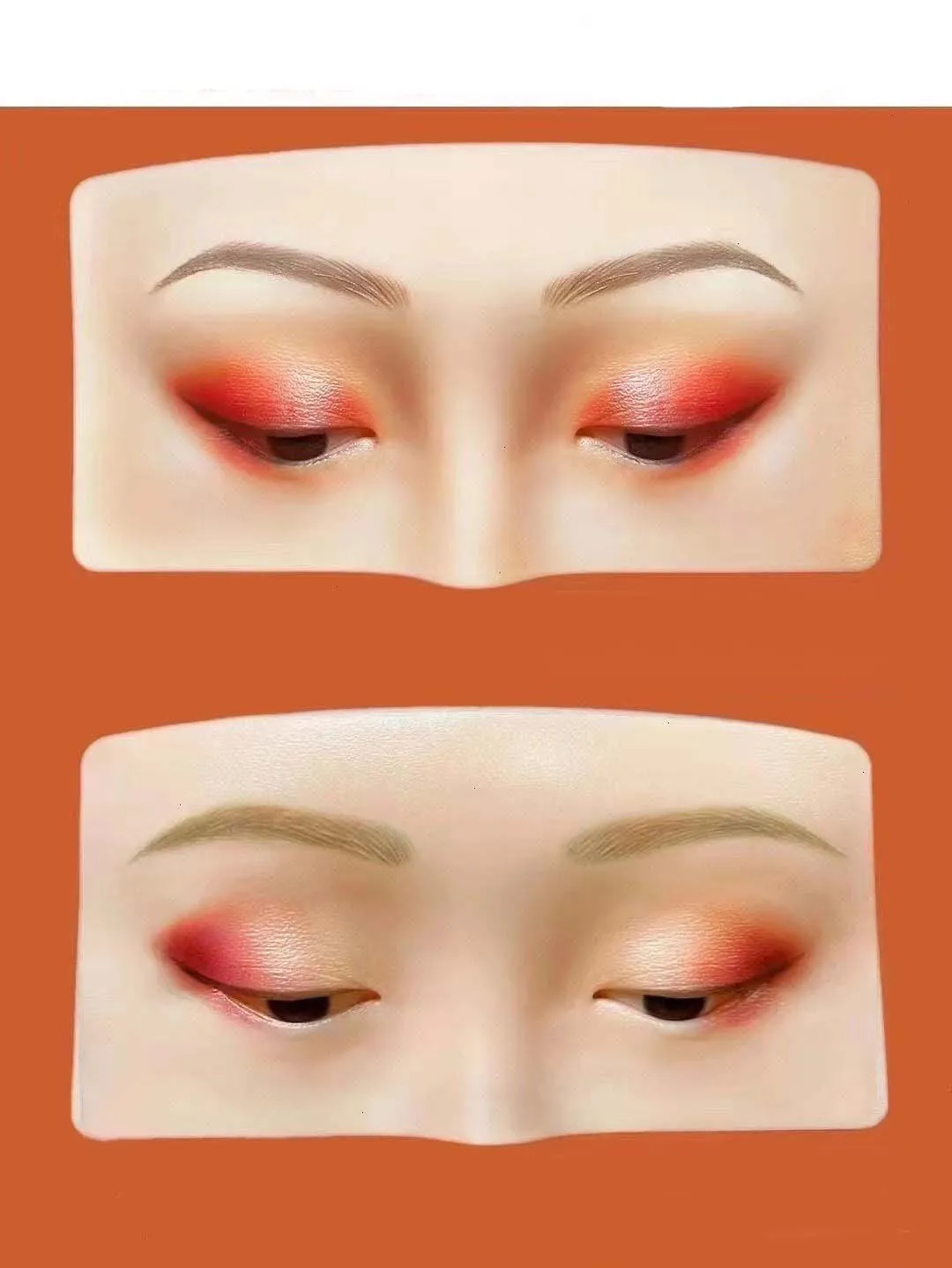 Boulons réutilisables en silicone 5D Makeup pratiques de maquillage de cils mannequin tête à l'aide de la pratique du maquillage des yeux de maquillage