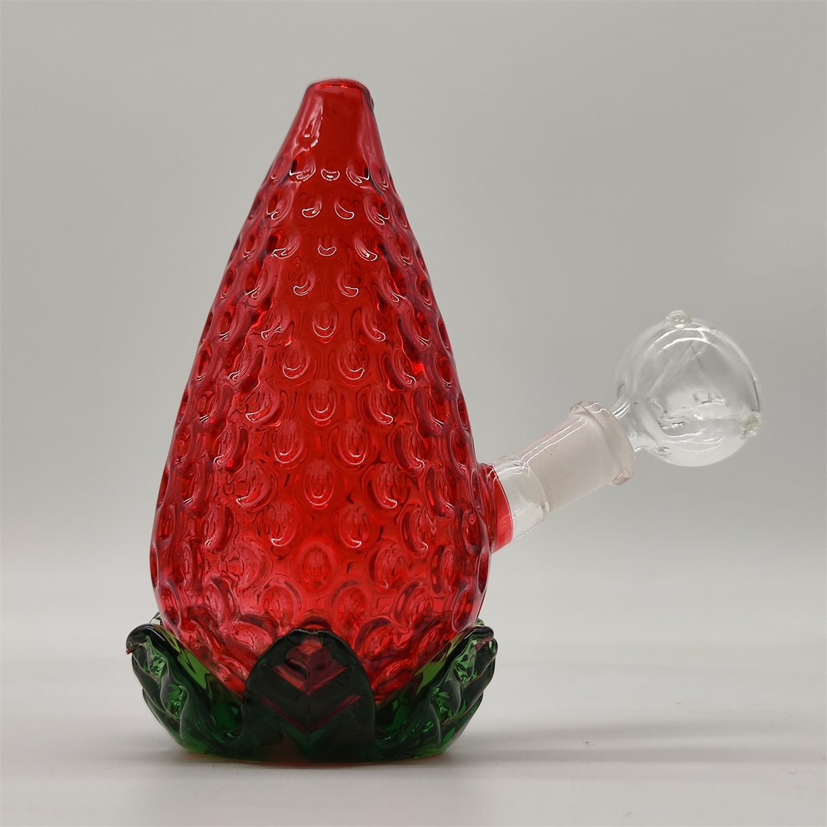 2024 Multi Color Mini Straberry Green Red 5 tum Glass Bongs Water Pipe Bong Tobacco Rökning Tube 10mm Bowl Dab Rig Recycler Bubbler Pipes