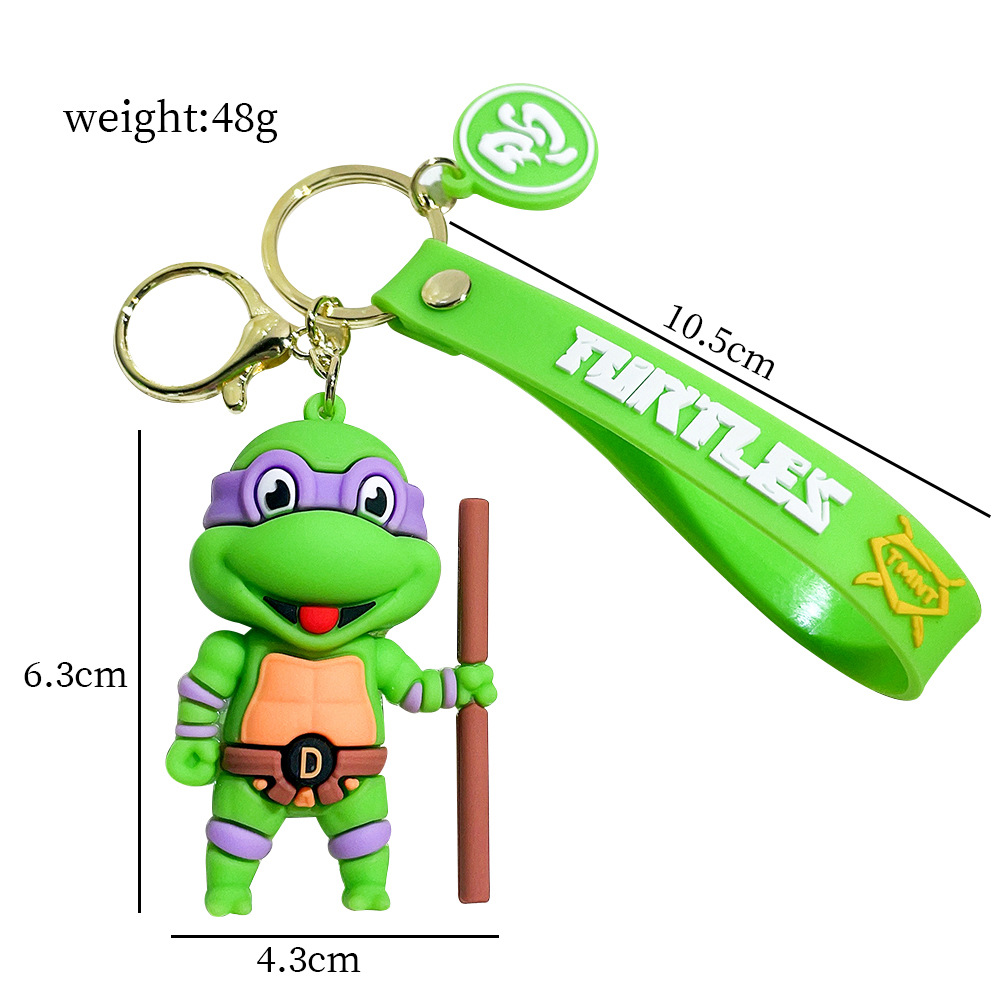 Fashion Cartoon Personagem Chave de Chave de Borracha e Anel Key para Backpack Jewelry Keychain 083539