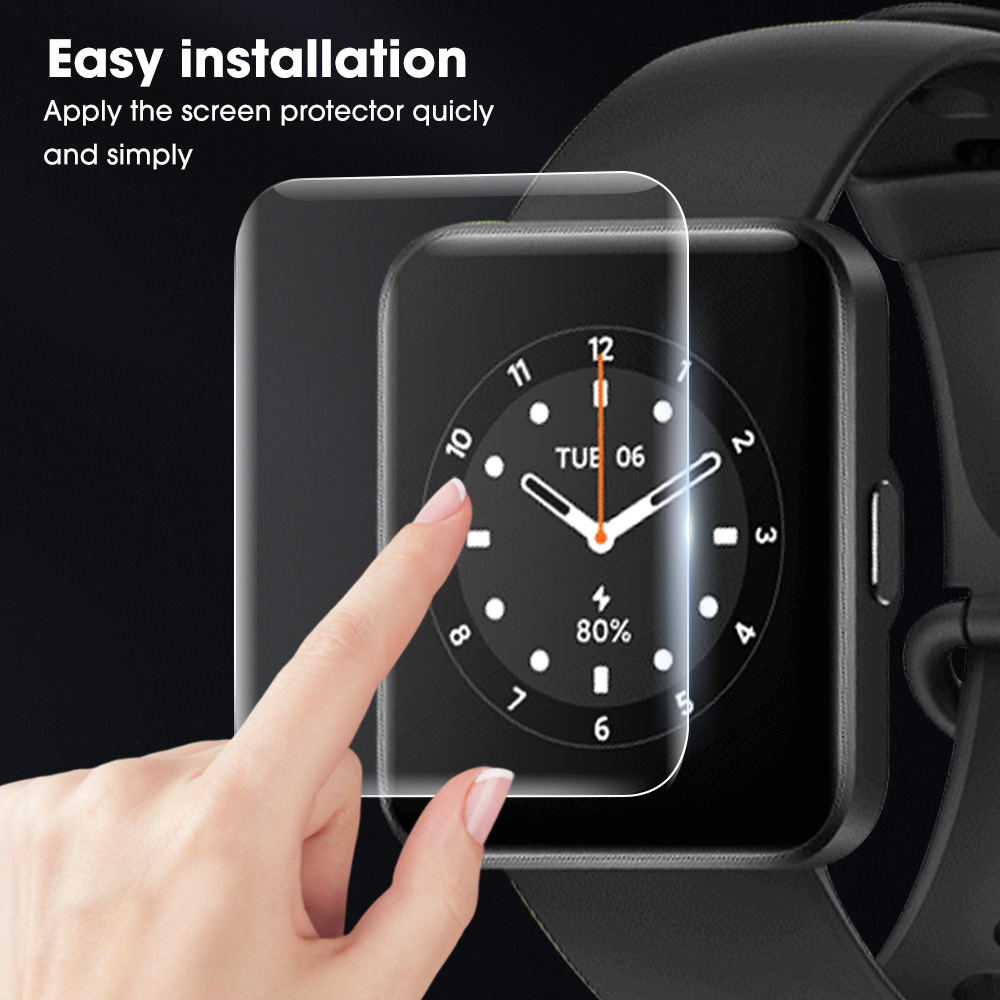 1-Hydrogel Film for Xiaomi Mi Watch 2 Lite Protective 9D Curved Film Xiomi Redmi Redmy Watch Light Smart Watch Not Glass