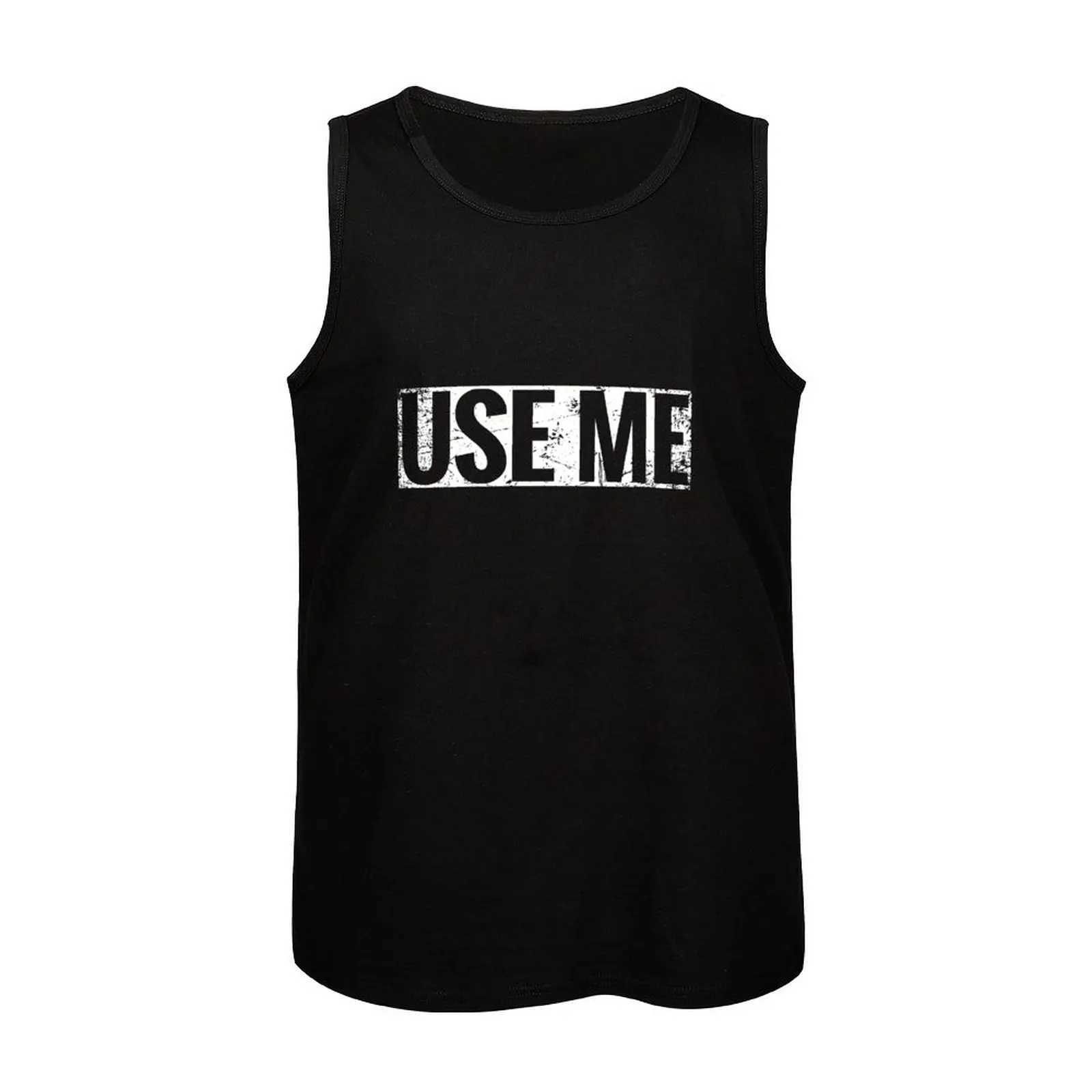 Herren T-Shirts Use Me Submissive Bdsm God of Things Kink Play Distressed Tank Top Kleidung Gym T-Shirts Man Anime Men Gym J240330