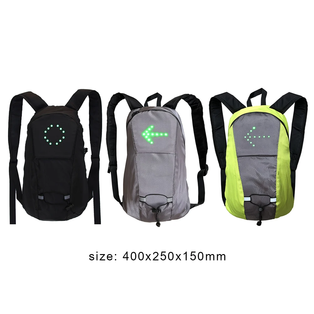 Bags New LED Turn Signal Light Cycling Backpack Wireless Cycling Vest MTB Bike Bag Safety Reflective Warning Electric Scooter Vest