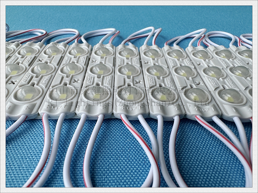 Süper LED Modül Su Geçirmez IP65 Enjeksiyon LED Işık Modülü işaret harfi DC12V 60mm*13mm*4mm SMD 2835 3 LED alüminyum PCB PVC enjeksiyonu