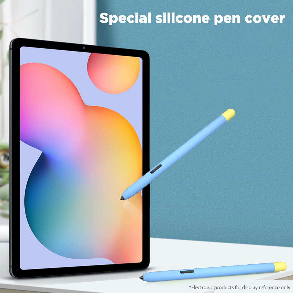 Stylus Case Colorful Soft Silicone Protective Pencil Case Pen Cover för Samsung Galaxy Tab S6 Lite Tablet