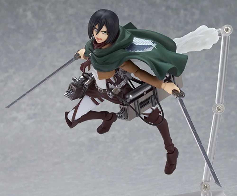 Anime Manga 15 cm Anime Attack on Titan Figuur Levi Beeldje PVC Collectie Model Speelgoed Actiefiguren Mikasa Ackerman Standbeeld Cadeaus voor jongens 24329