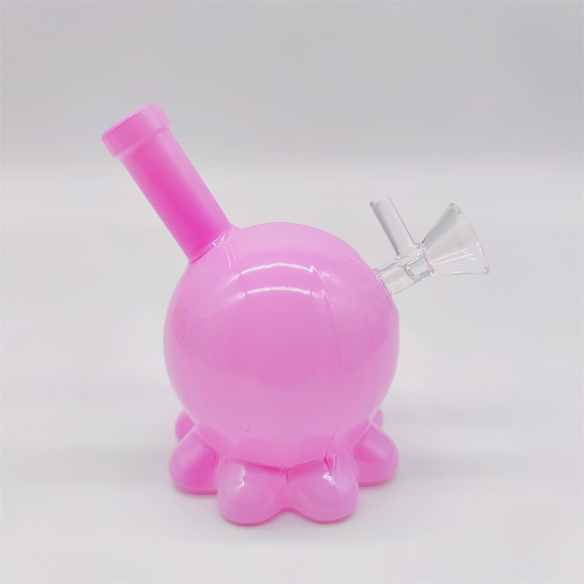 2024 Multi Color Pink Mini Baby Octopus 4 Inch Glass Bongs Water Pipe Bong Tobacco Smoking Tube 10MM Bowl Dab Rig Recycler Bubbler Pipes