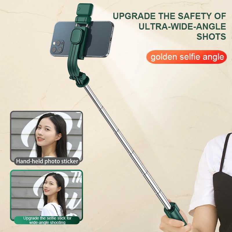 Selfie-Einbeinstative, kabelloser Selfie-Stick, Mini-Stativ, BT, ausziehbares Einbeinstativ, Fernauslöser für iOS, Android, Telefon, Live-Vlog, Video, Reisen 24329