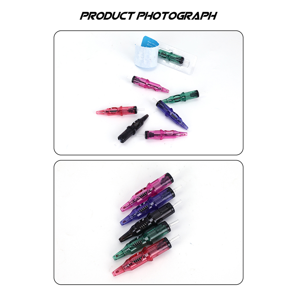 5/10/20 stcs Ballpoint Tattoo Cartridge naalden 5 kleuren Universal Tattoo Practice Needle voor tattoo designer tattoo benodigdheden