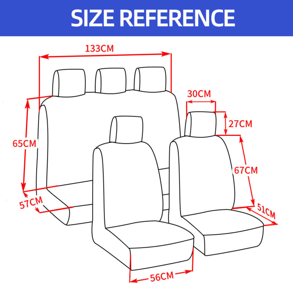 Ensemble de 2/5 pièces amélioré, universel, adapté à la plupart des voitures, avec détails de pneus, adapté aux housses de siège indépendantes, protection des sièges
