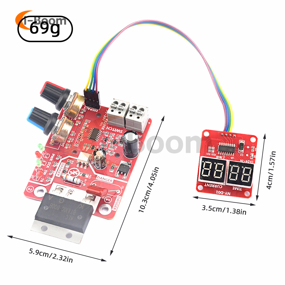 40A 100A NY-D01 Digital Display Spot Welding Time and Current controller panel timing Spot Welders