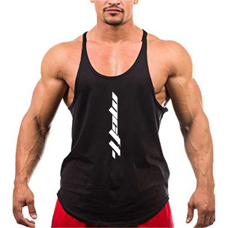 T-shirts pour hommes Vêtements de sport pour hommes Débardeurs pour bodybuilders Entraînement Fitness T-shirt sans manches Coton Muscle Vest Running Casual Sports T-shirts 240319