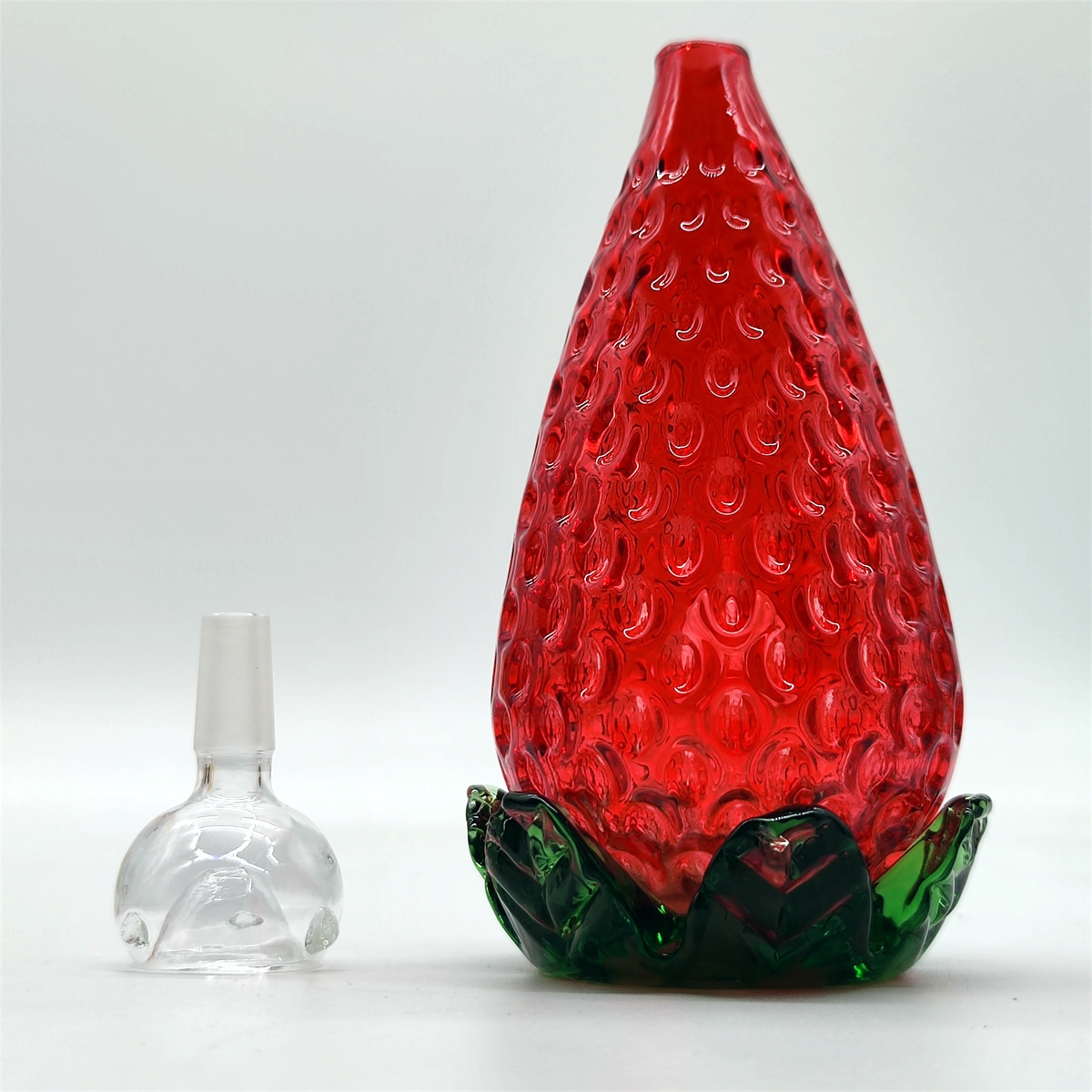 2024 Multi Color Mini Straberry Green Red 5 Inch Glass Bongs Water Pipe Bong Tobacco Smoking Tube 10MM Bowl Dab Rig Recycler Bubbler Pipes