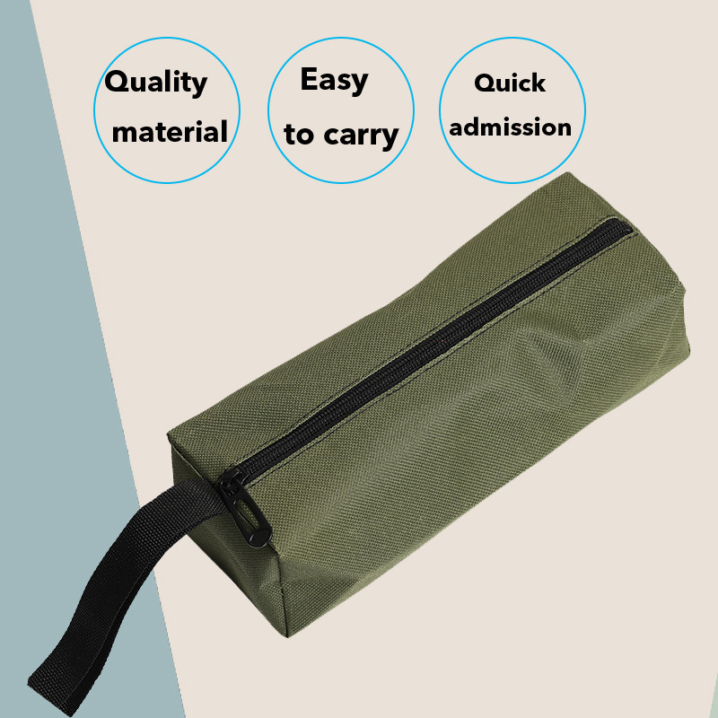 Hand Tool Sac Small Vis Nails Drift Bit Pièces en métal Outils Sac Imperméable Canvas Instrument Base Organisateur Electricien