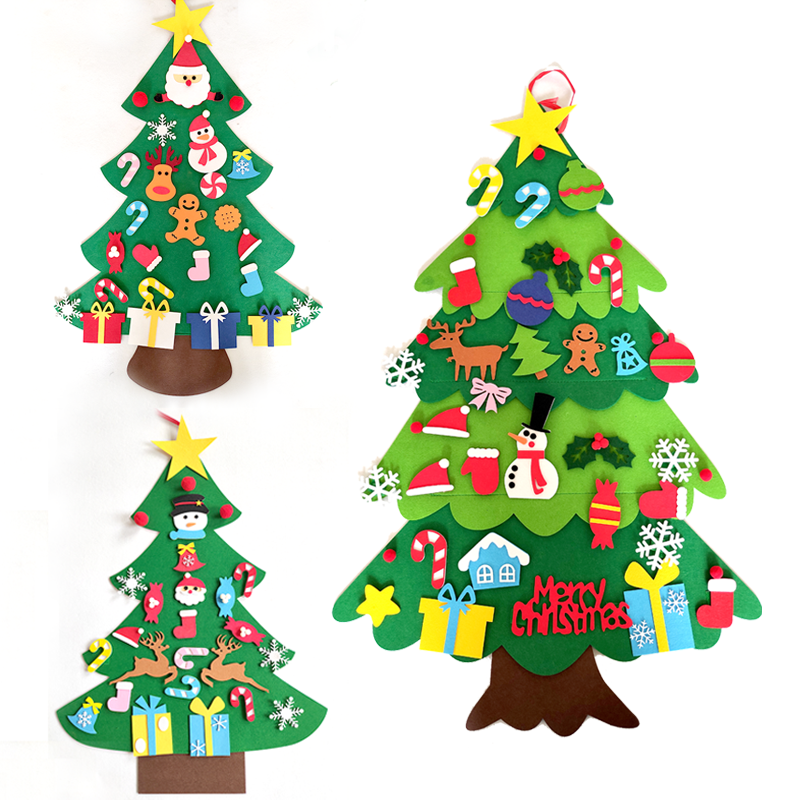 Fai da te Feel Christmas Tree Merry Christmas Decorations for Home 2022 Ornamenti natalizi Noel Navidad Xmas Gifts New Year 2023