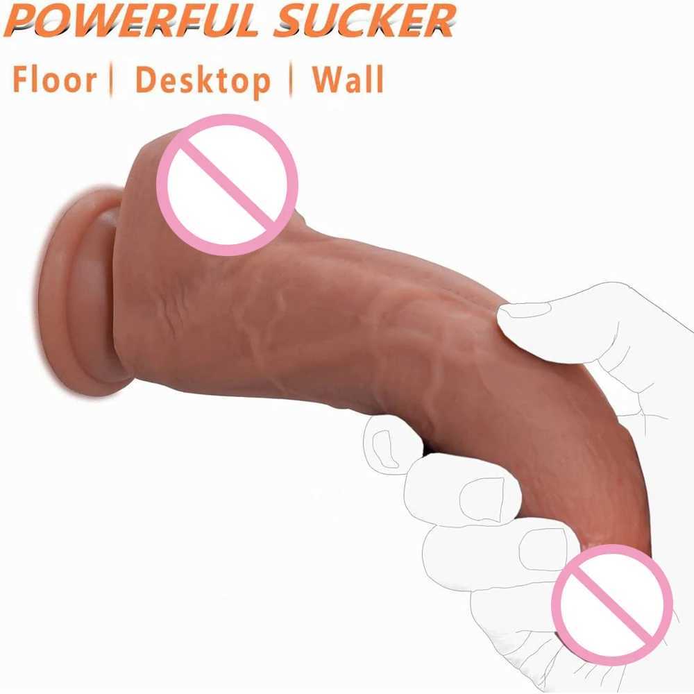Nxy dildos dongs 7 tum realistisk silikondildo med sugkopp mjuk livliknande tjock anal för män g spot stimulator sex leksaker kvinnor 240330