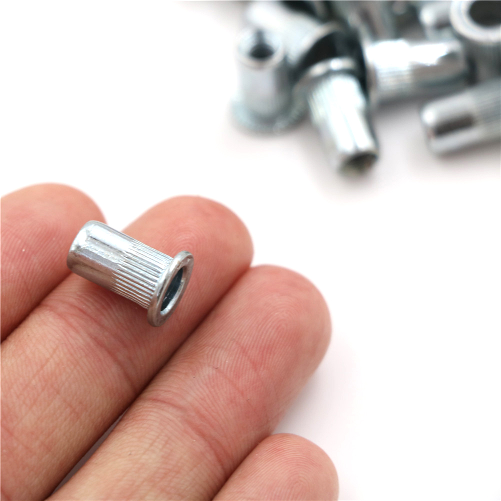 Aluminum Alloy Rivnut Alloy Rivnut Flat Head Threaded Rivet Insert Nutsert Cap Rivet Nut M3 M4 M5 M6 M8 M10